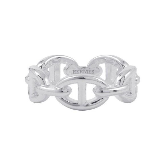 HERMES Chaine d'Ancre Anchene Ring Size PM/54/#14 SV925 - Picture 3 of 9